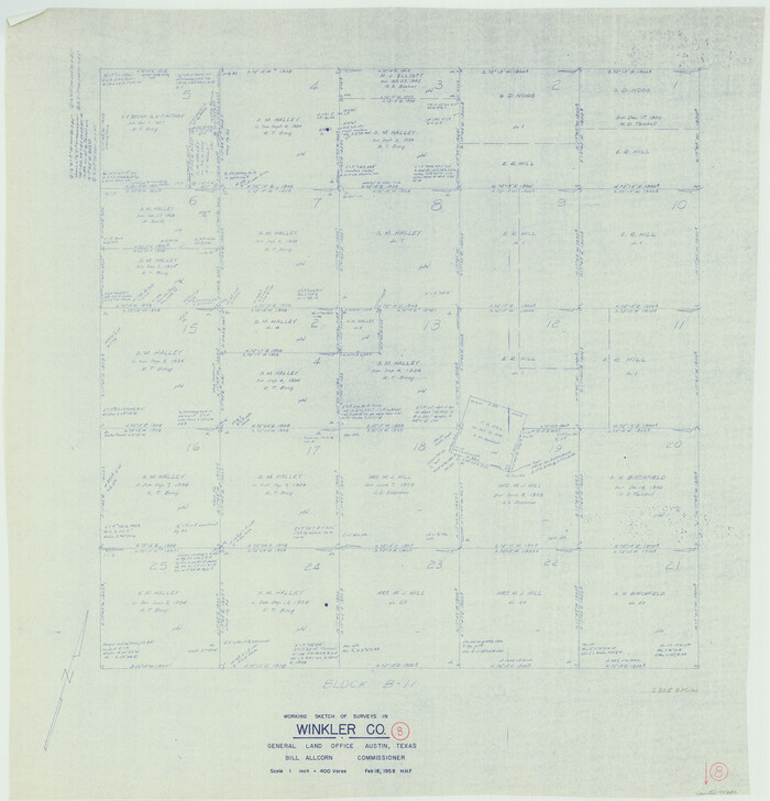 72602, Winkler County Working Sketch 8, General Map Collection