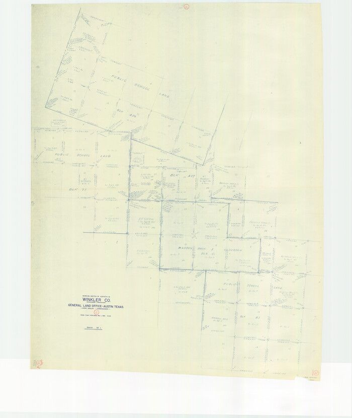 72606, Winkler County Working Sketch 12, General Map Collection
