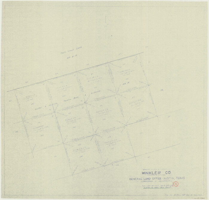 72609, Winkler County Working Sketch 15, General Map Collection