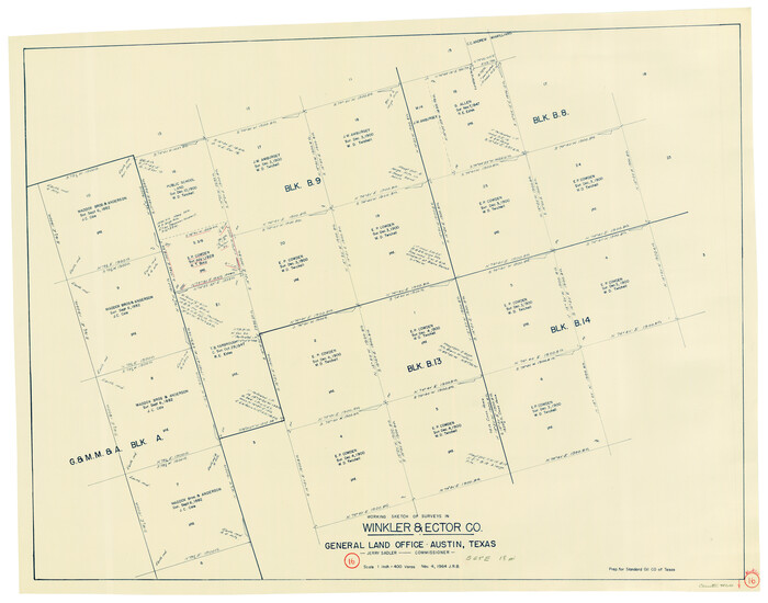72610, Winkler County Working Sketch 16, General Map Collection
