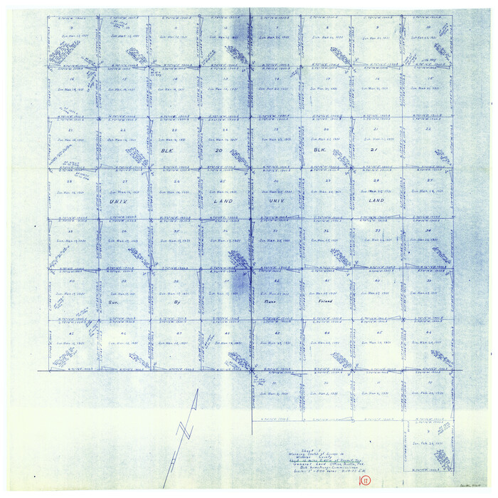72611, Winkler County Working Sketch 17, General Map Collection
