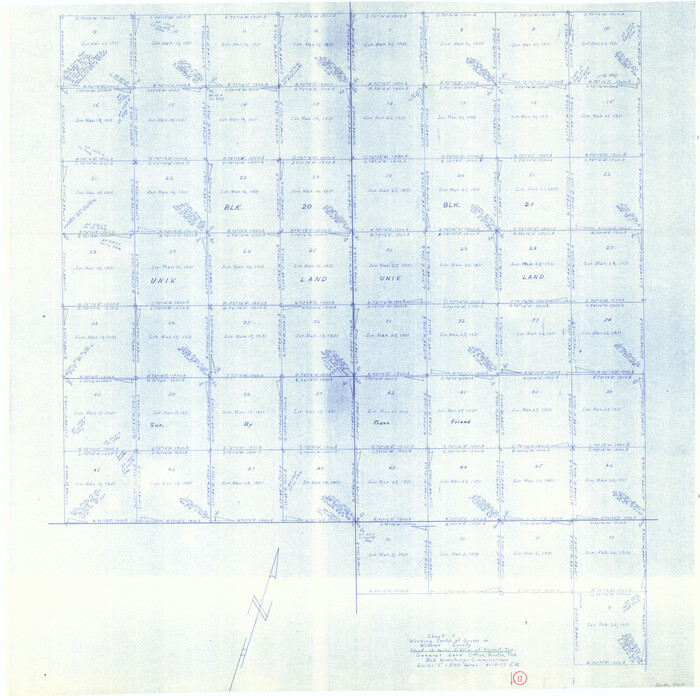 72611, Winkler County Working Sketch 17, General Map Collection