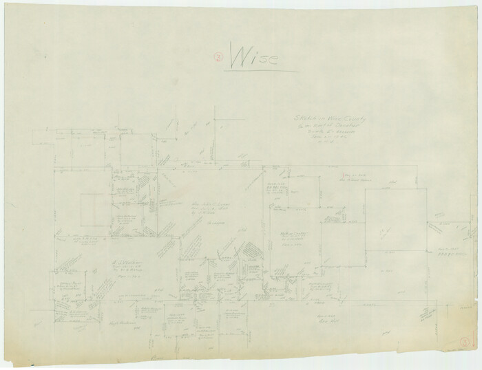72617, Wise County Working Sketch 3, General Map Collection