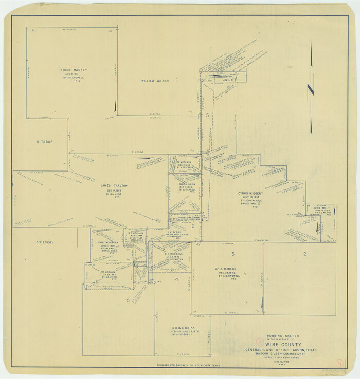 72618, Wise County Working Sketch 4, General Map Collection