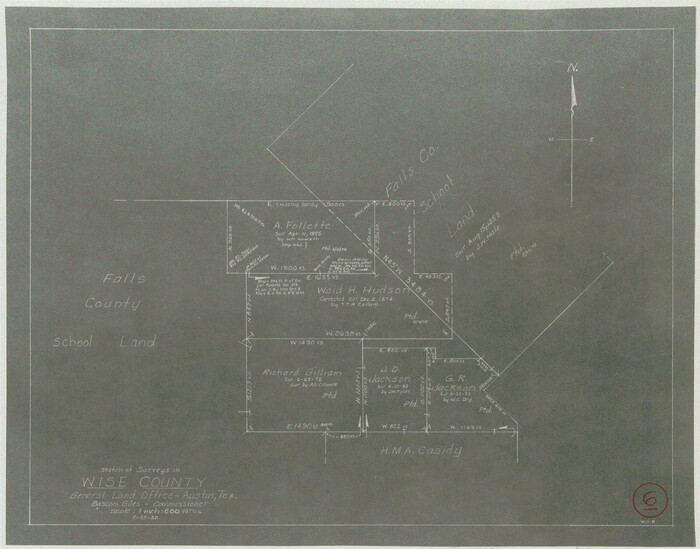 72620, Wise County Working Sketch 6, General Map Collection