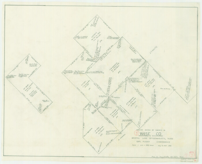 72623, Wise County Working Sketch 9, General Map Collection