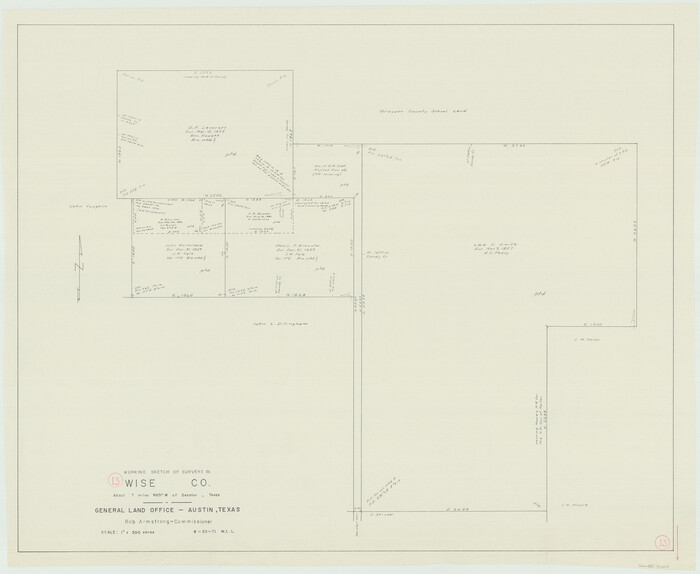 72627, Wise County Working Sketch 13, General Map Collection