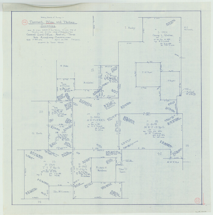 72636, Wise County Working Sketch 22, General Map Collection