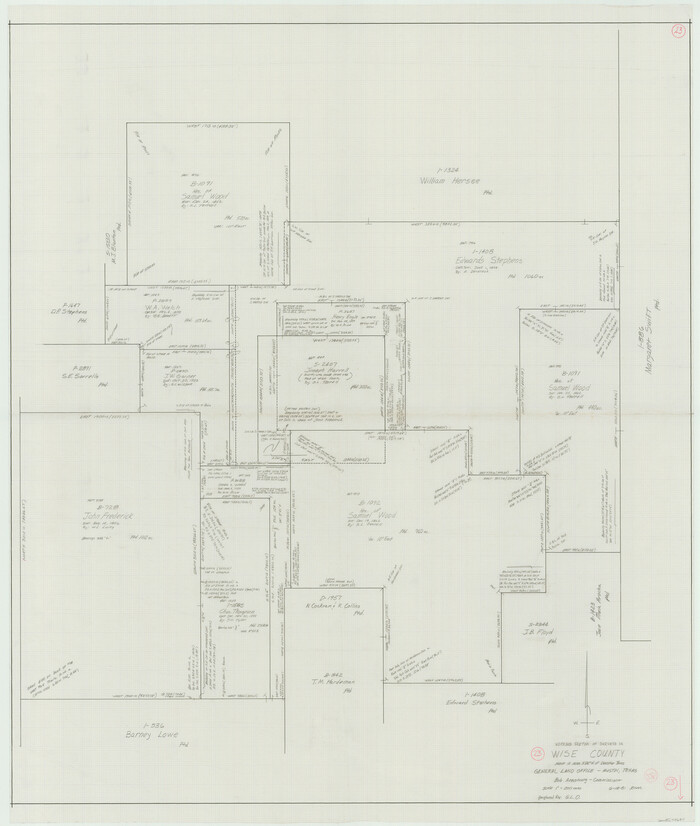 72637, Wise County Working Sketch 23, General Map Collection
