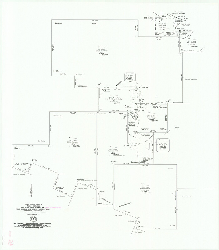 72644, Wise County Working Sketch 30, General Map Collection