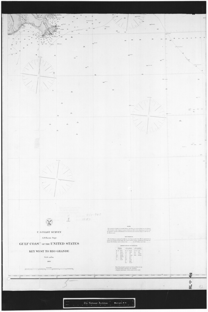 72663, Gulf Coast of the United States, Key West to Rio Grande, General Map Collection