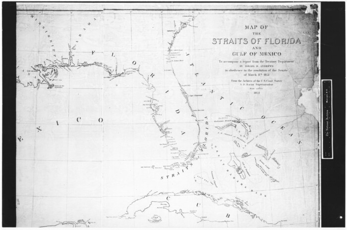 72676, Map of the Straits of Florida and Gulf of Mexico, General Map Collection