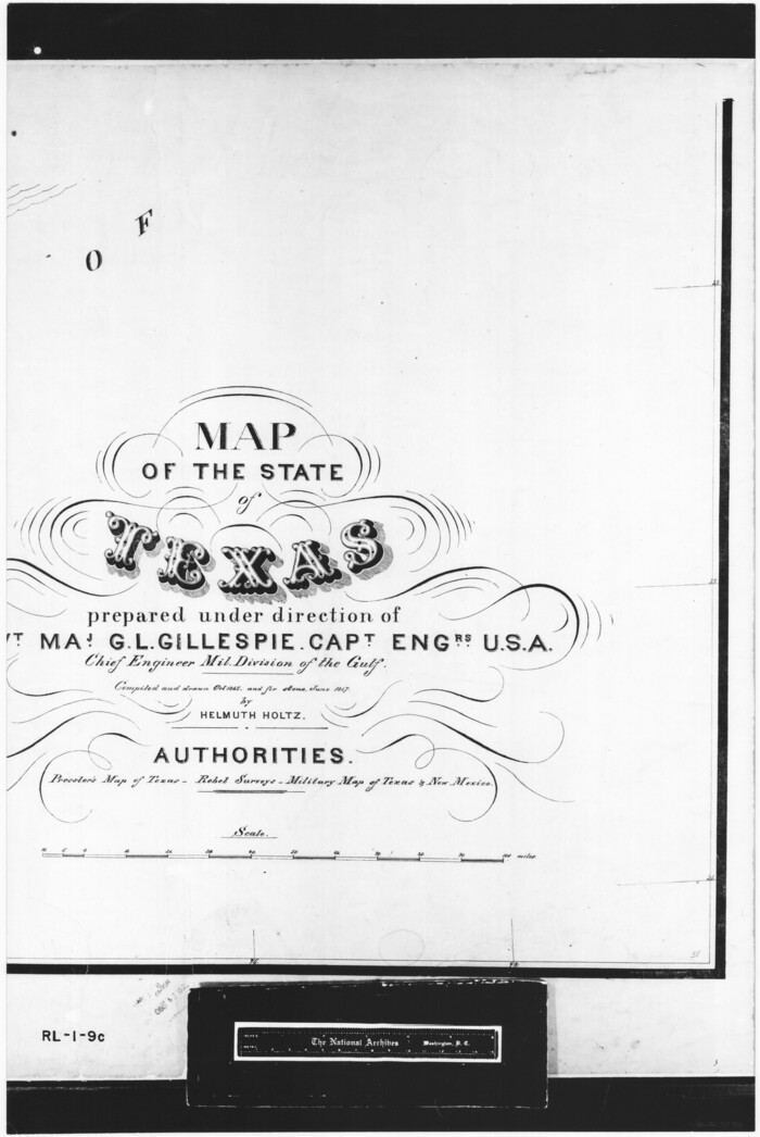 72706, [Gulf Coast portion of] Map of the State of Texas, General Map Collection