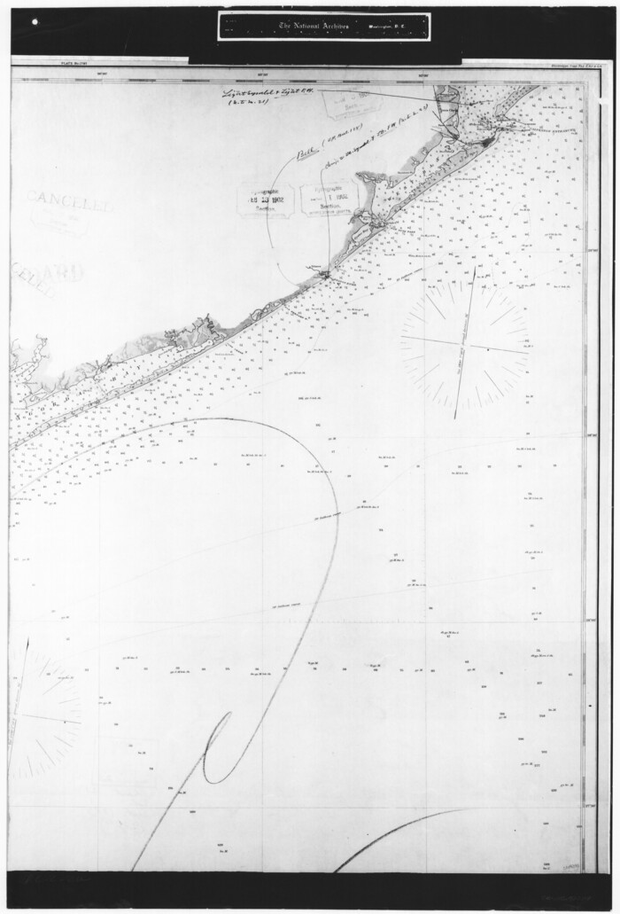 72729, General Chart of the Coast No. XXI Gulf Coast from Galveston to the Rio Grande, General Map Collection