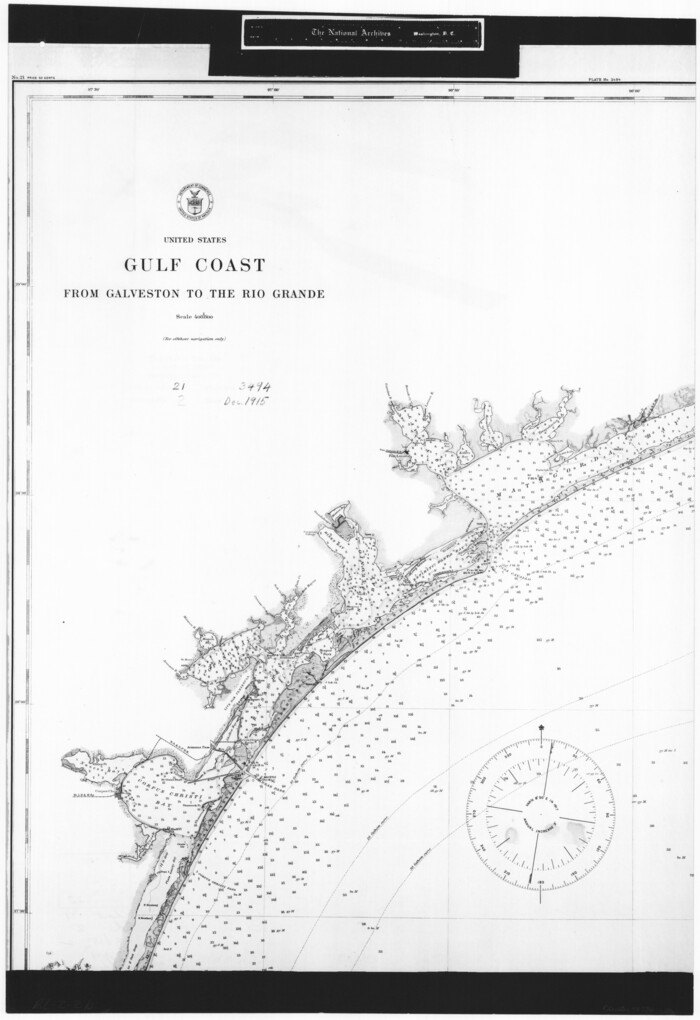72734, United States Gulf Coast - from Galveston to the Rio Grande, General Map Collection