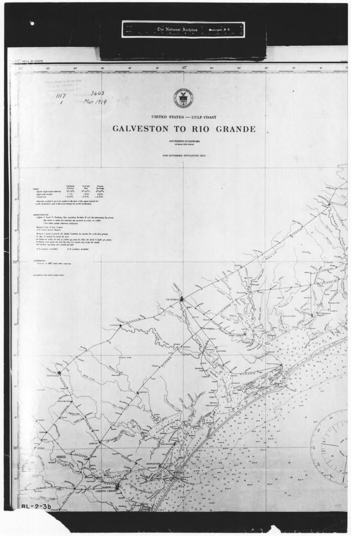 72739, United States - Gulf Coast - Galveston to Rio Grande, General Map Collection