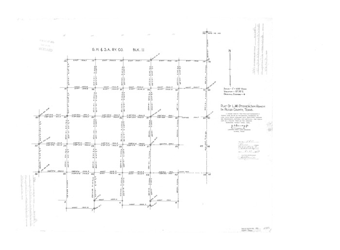 7275, Pecos County Rolled Sketch 140, General Map Collection