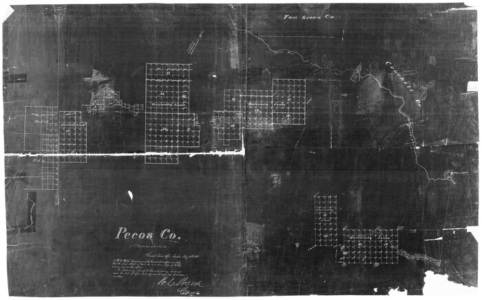 7276, Pecos County Rolled Sketch 142, General Map Collection