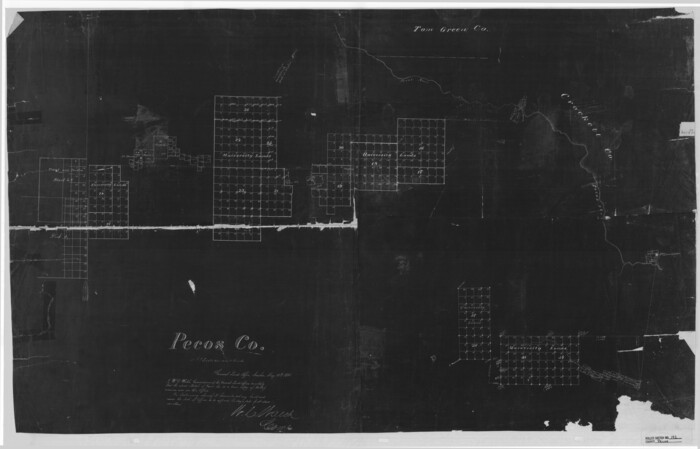 7276, Pecos County Rolled Sketch 142, General Map Collection
