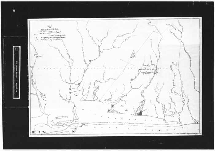 72765, Map of Matagorda Bay and County, with the adjacent country, General Map Collection