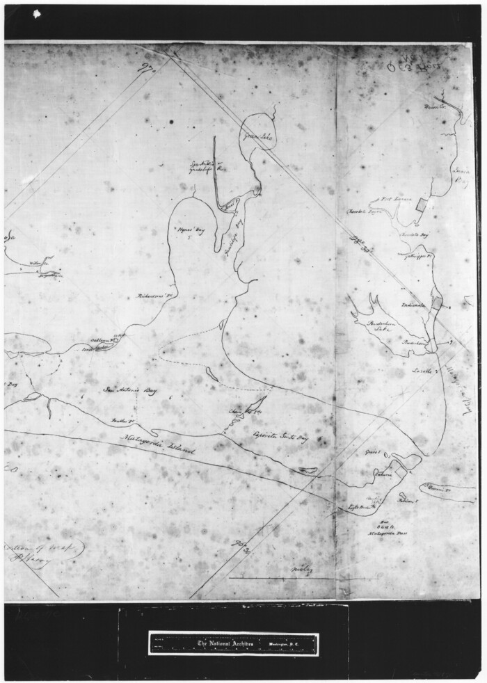 72770, [Copy of a portion of] The Coast & Bays of Western Texas, St. Joseph's and Mustang Islands from Actual Survey, the Remainder from County Maps, Etc., General Map Collection