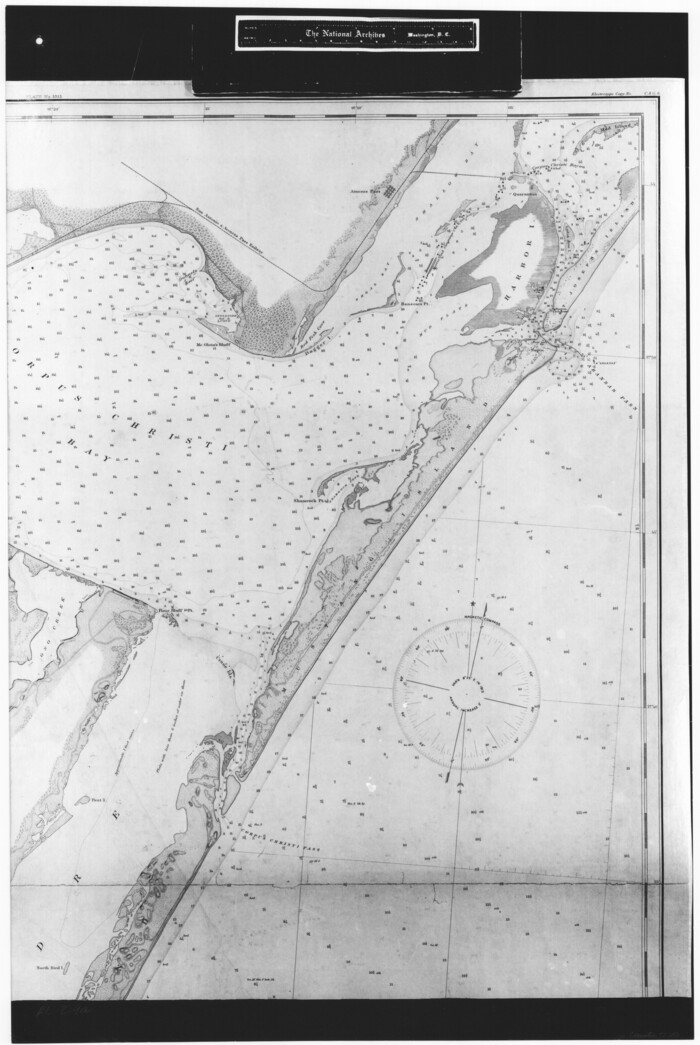 72786, Coast Chart No. 210 Aransas Pass and Corpus Christi Bay with the coast to latitude 27° 12' Texas, General Map Collection