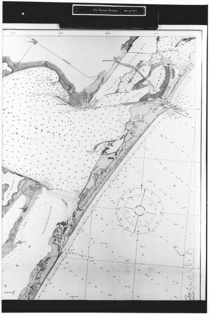 72794, United States - Gulf Coast - Aransas Pass and Corpus Christi Bay with the coast to latitude 27° 12' Texas, General Map Collection