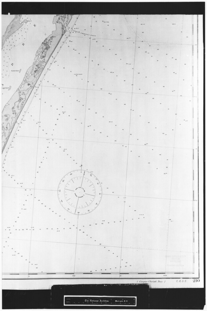 72799, Coast Chart No. 210 Aransas Pass and Corpus Christi Bay with the coast to latitude 27° 12' Texas, General Map Collection