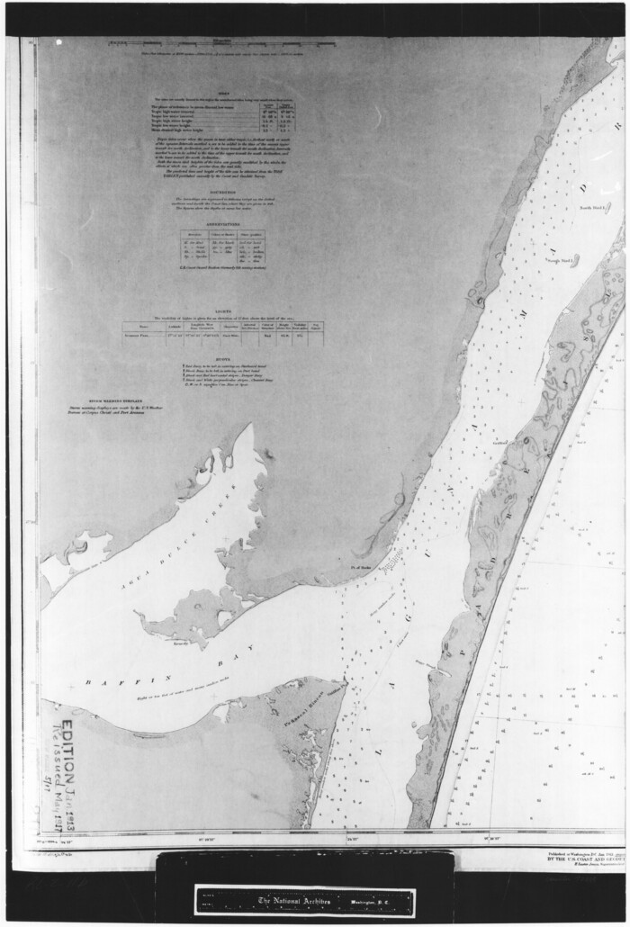 72808, Coast Chart No. 210 Aransas Pass and Corpus Christi Bay with the coast to latitude 27° 12' Texas, General Map Collection