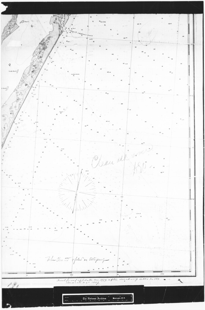 72812, Coast Chart No. 210 Aransas Pass and Corpus Christi Bay with the coast to latitude 27° 12' Texas, General Map Collection