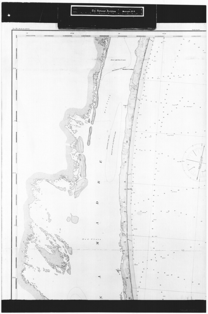 72824, Coast Chart No. 211 - Padre I. and Laguna Madre Lat. 27° 12' to Lat. 26° 33' Texas, General Map Collection