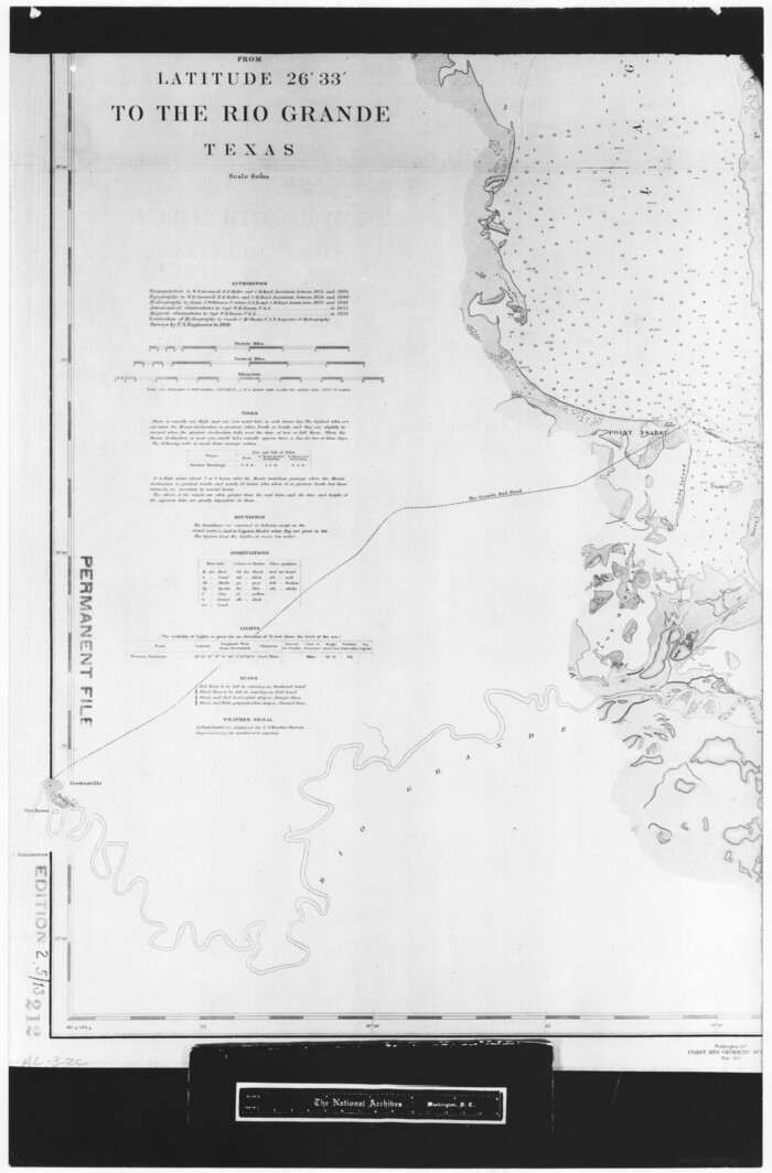 72834, United States - Gulf Coast - From Latitude 26° 33' to the Rio Grande Texas, General Map Collection