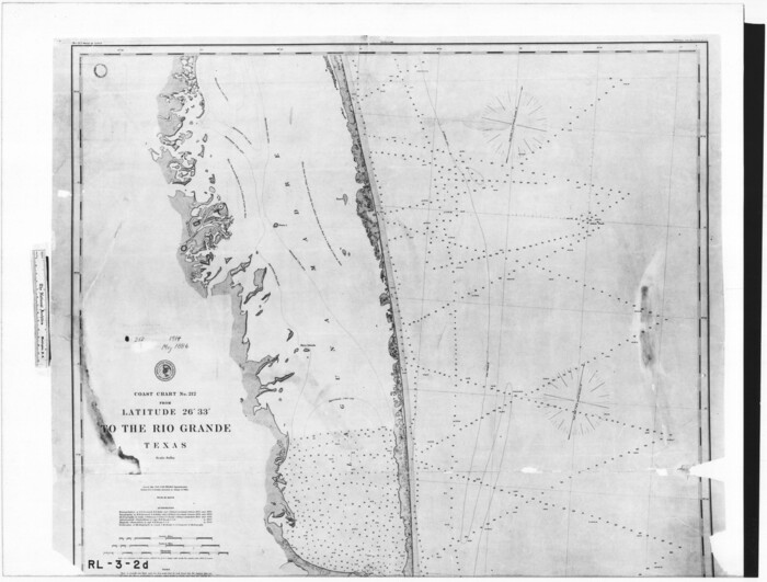 72835, Coast Chart No. 212 - From Latitude 26° 33' to the Rio Grande Texas, General Map Collection