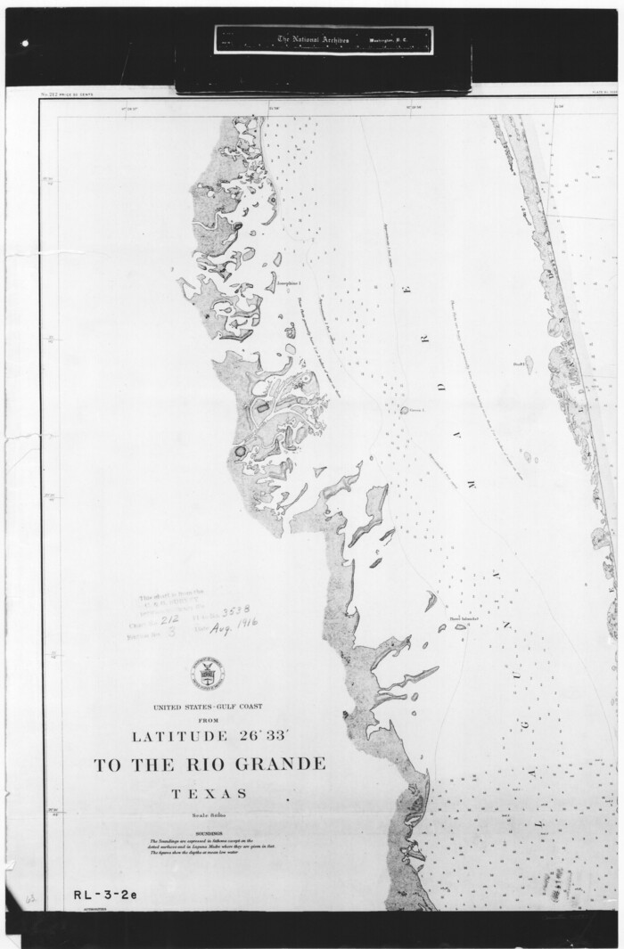 72837, United States - Gulf Coast - From Latitude 26° 33' to the Rio Grande Texas, General Map Collection