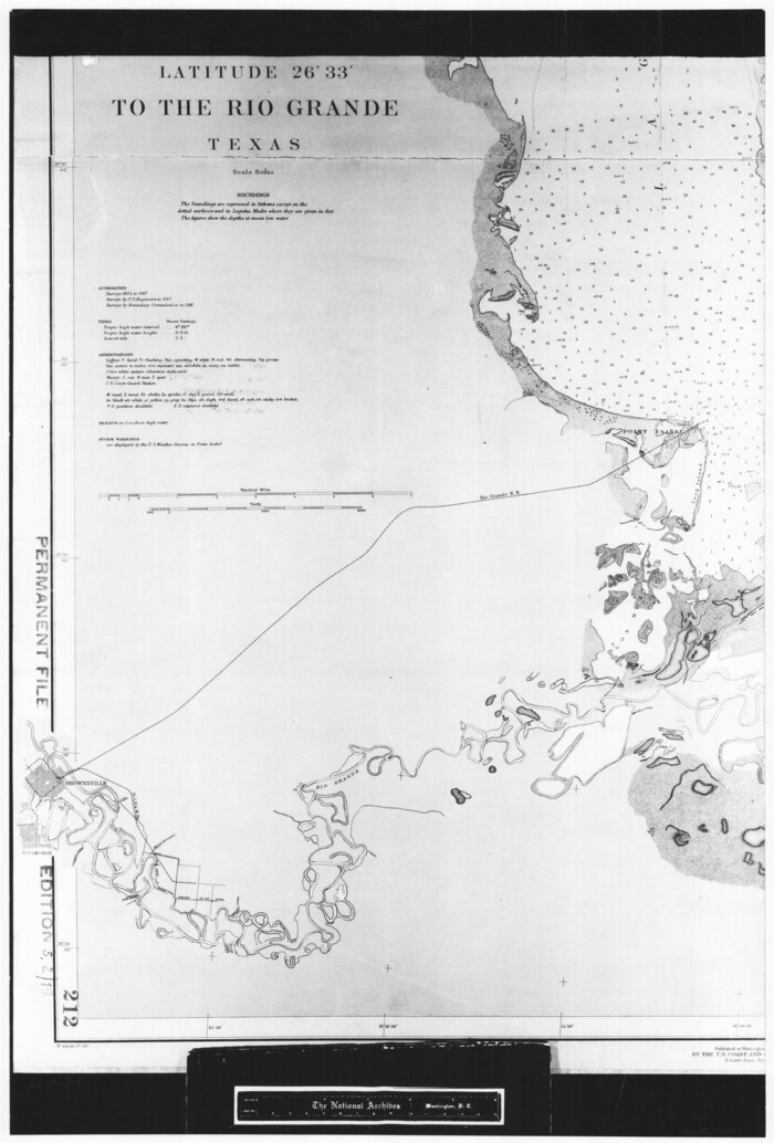 72856, United States - Gulf Coast - From Latitude 26° 33' to the Rio Grande Texas, General Map Collection