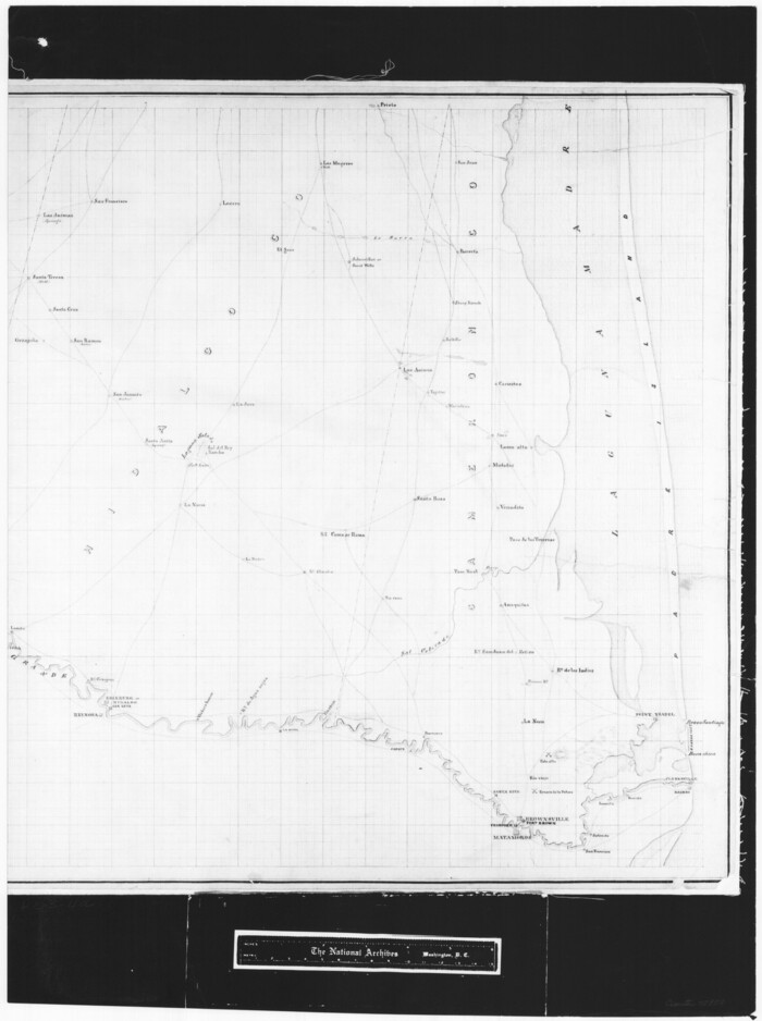 72858, No. 1. Outline Map of the Rio Grande from its mouth up to Ringold Barracks, General Map Collection