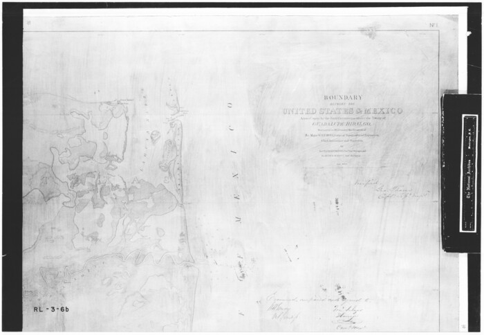 72883, Boundary Between the United States & Mexico Agreed upon by the Joint Commission under the Treaty of Guadalupe Hidalgo, General Map Collection