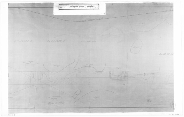 72903, Map showing survey for proposed ship channel from Brownsville to Brazos Santiago Pass, General Map Collection