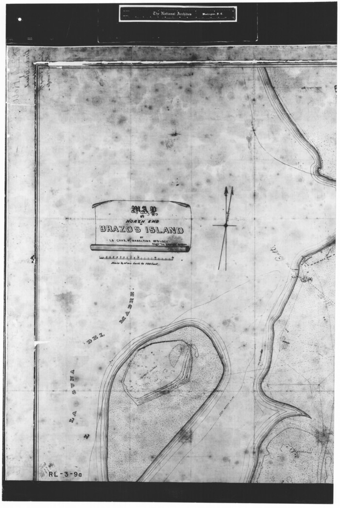 72905, Map of north end of Brazos Island, General Map Collection