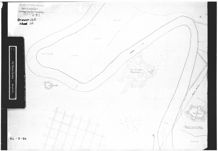 72909, Military Reconnaissance [showing forts along Rio Grande near Matamoros], General Map Collection