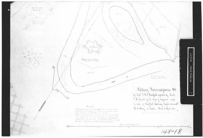 72912, Military Reconnaissance [showing forts along Rio Grande near Matamoros], General Map Collection