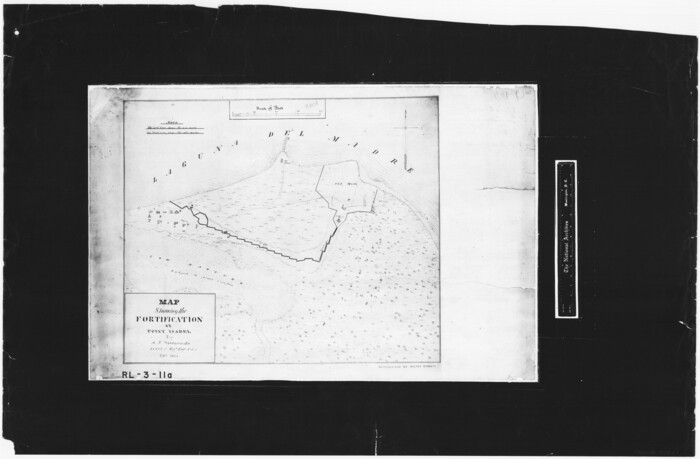 72921, Map showing the fortification at Point Isabel, General Map Collection