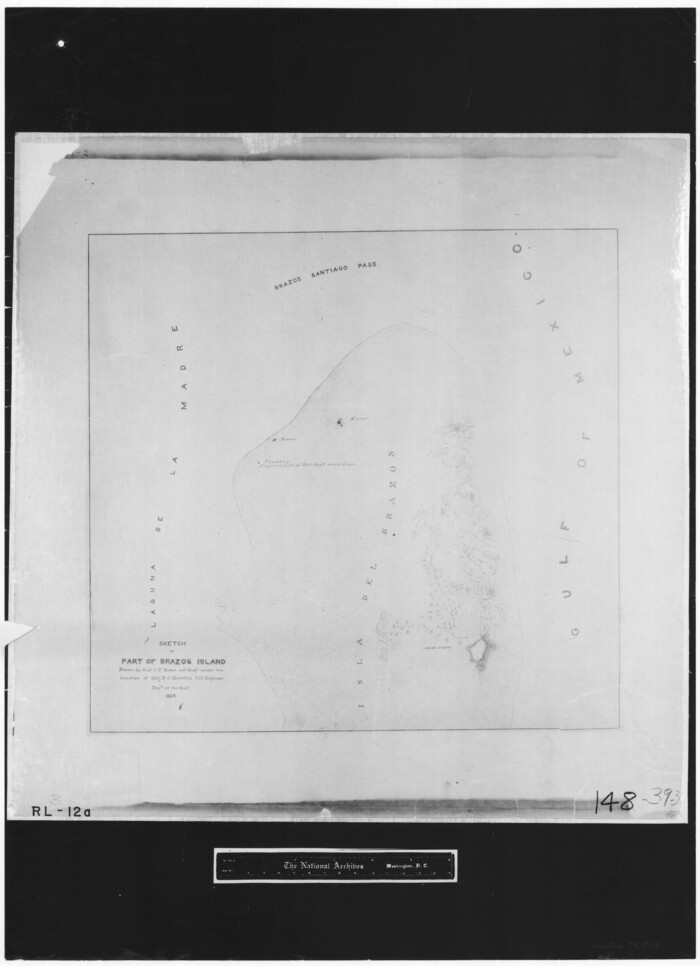72923, Sketch of part of Brazos Island, General Map Collection