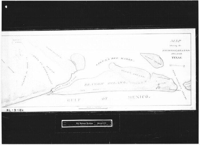 72925, Map showing the environs of Brazos Island, Texas, General Map Collection