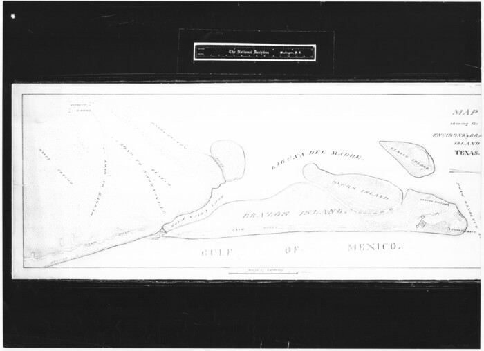 72926, Map showing the environs of Brazos Island, Texas, General Map Collection