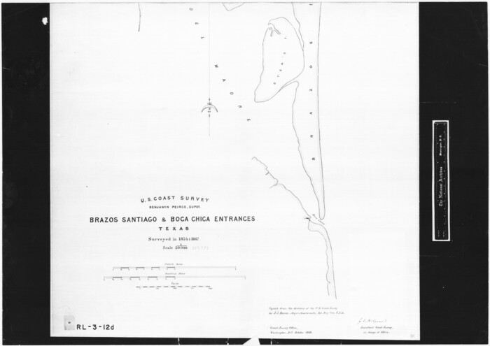 72927, Brazos Santiago & Boca Chica entrances, Texas, General Map Collection
