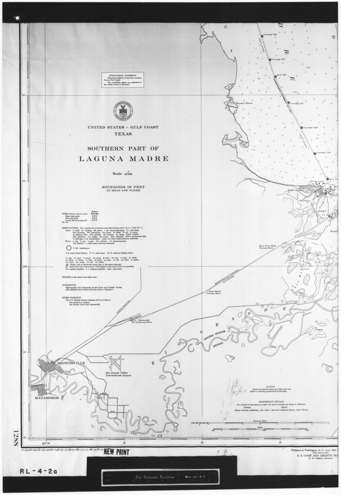 72939, United States - Gulf Coast Texas - Southern part of Laguna Madre, General Map Collection