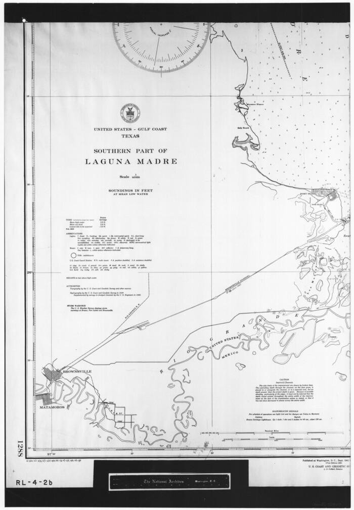 72943, United States - Gulf Coast Texas - Southern part of Laguna Madre, General Map Collection