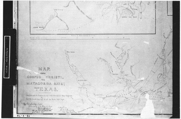 72973, Map from Corpus Christi to Matagorda Bays, Texas [Inset: Survey of the channel of Copono Bay], General Map Collection