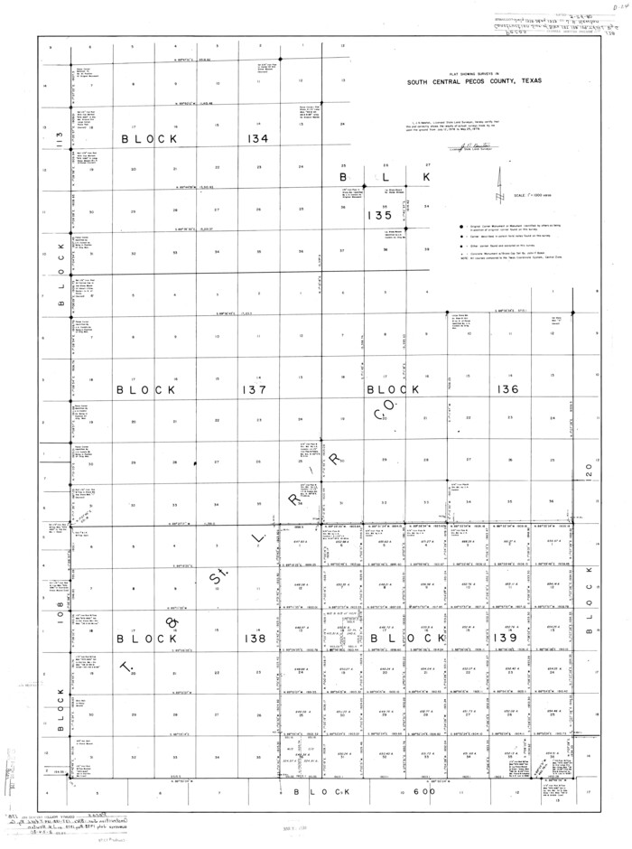 7298, Pecos County Rolled Sketch 178, General Map Collection